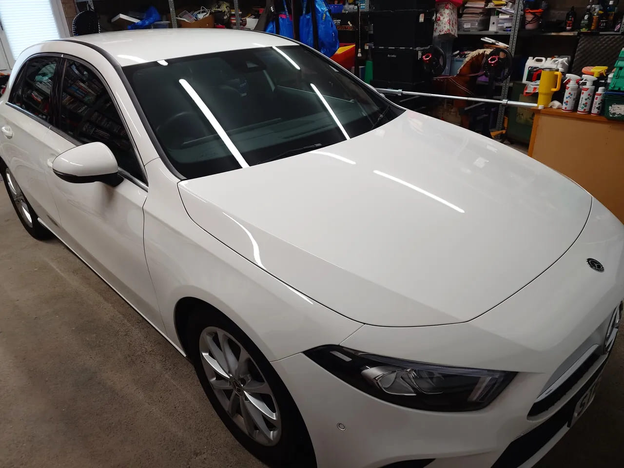 White Mercedes A Class